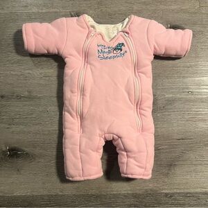 Baby Merlin's Magic Sleepsuit 100% Cotton Pink Size Small (3-6 months) 12-18lbs
